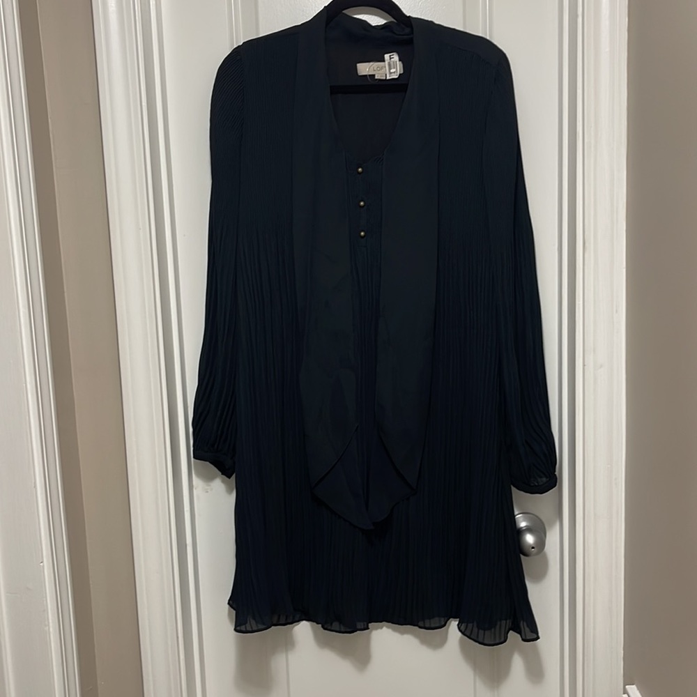Ann Taylor Loft Ruffle Button Dress - Picture 2 of 4